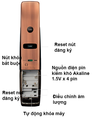 Chi tiết kh&oacute;a th&ocirc;ng minh YMG40