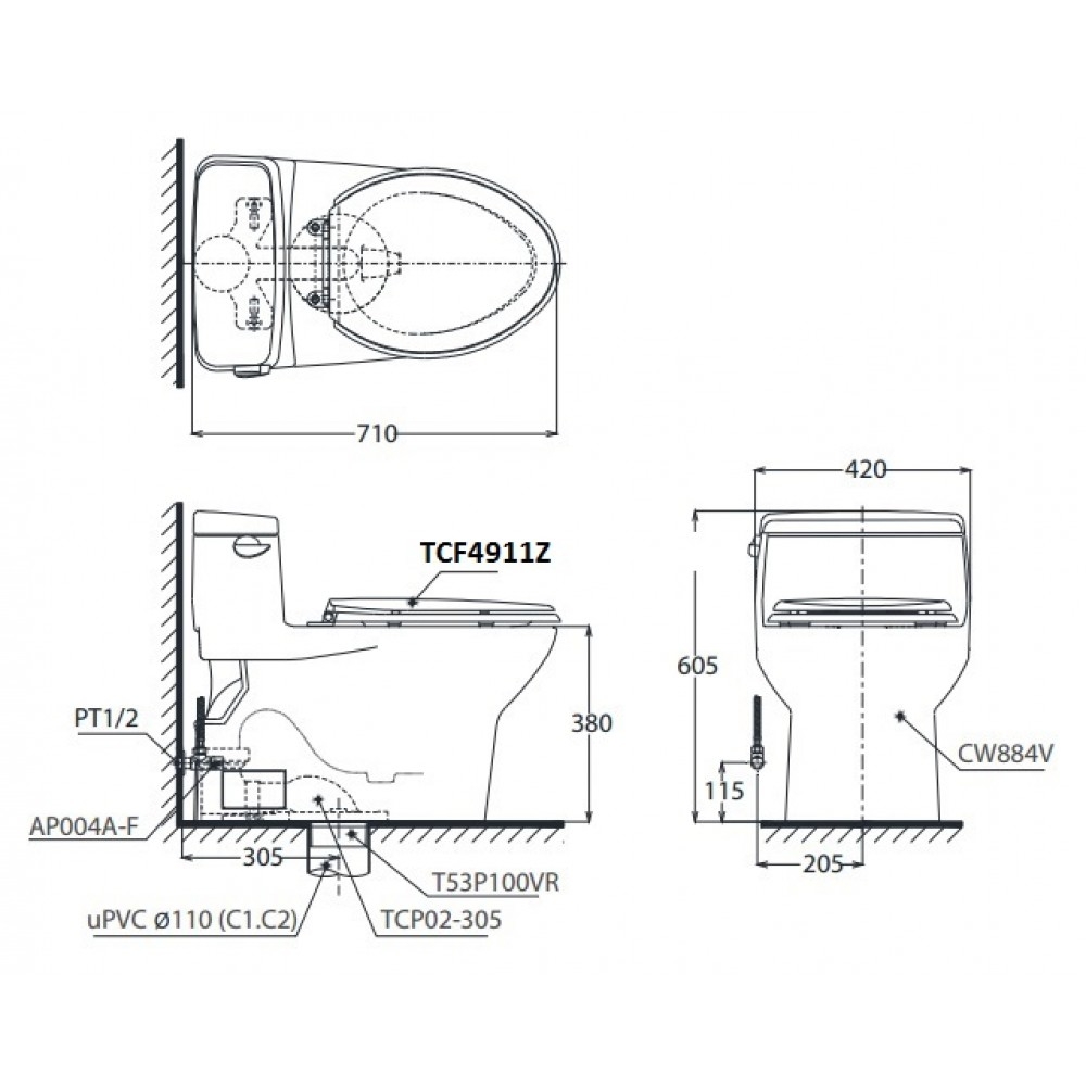 ban-ve-ky-thuat-bon-cau-toto-mss884w11-1000x1000