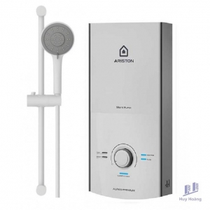 Máy Nước Nóng Ariston Aures Premium 4.5P Ivory Trực Tiếp Có Bơm 2.0