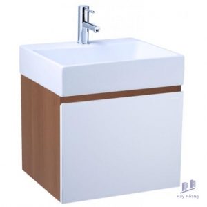 Bộ Tủ Lavabo Caesar Treo Tường LF5253/EH05253AWV Vân Gỗ