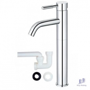 Vòi Lavabo Caesar BT225CU Nóng Lạnh Thân Cao Kèm Co P