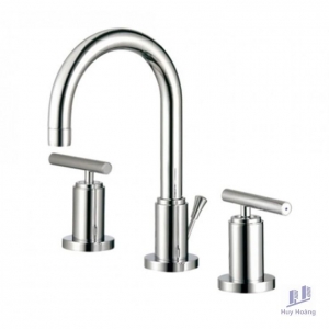 Vòi Lavabo COTTO CT238C20 Cross Nóng Lạnh Chậu 3 Lỗ
