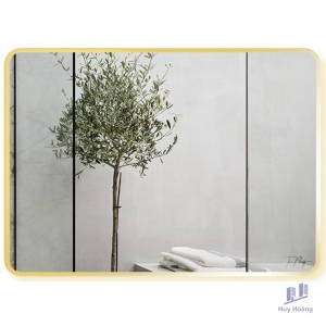 Gương Viền Nhôm GLS F12R60 Dòng F 80 x 60 cm
