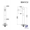 voi-lanh-lavabo-caesar-b041cu-cao-co - ảnh nhỏ 2