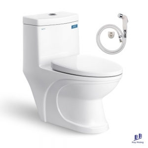 Bồn Cầu Viglacera V39 Nắp Êm V37 + Vòi Xịt VG826