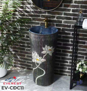 Chậu Sứ Mỹ Thuật Trụ EVEREST EV-CĐC11