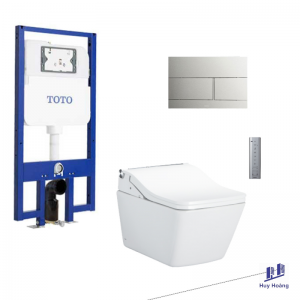 Bồn Cầu TOTO CW522EA/TCF804C2Z/WH172AAT/MB171M#SS Nắp Điện Tử Treo Tường Tự Xả Nước