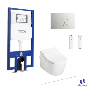 Bồn Cầu TOTO CW542HME5UNW1/TCF795C2Z/WH172AAT/MB175M#SS Treo Tường Tự Động Xả