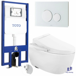 Bồn Cầu TOTO CW812RA#W TCF23410AAA#NW WH172A MB176G#WH Nắp Điện Tử Treo Tường
