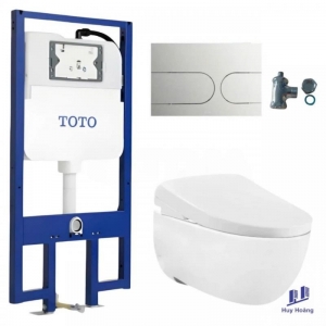 Bồn Cầu Treo Tường TOTO CW812REA TCF47360GAA WH172AT TCA465 MB175M#SS Tự Đóng Mở Nắp