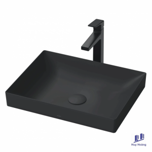 Chậu Rửa Mặt Lavabo TOTO LT4715G17#MBL Đặt Bàn Màu Đen Mờ 500x380 mm