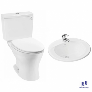 COMBO13C TOTO Bộ Bồn Cầu CS735DT10#XW + Lavabo L501C#XW
