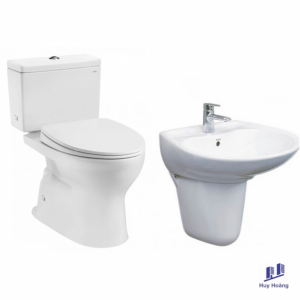 COMBO1NEW TOTO Bộ CS302DT10#W + LHT300CR#W