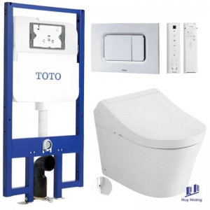 Bồn Cầu TOTO CW553#XW/TCF34320GAA#NW1/WH172A/MB170P#SS Treo Tường Nắp Điện Tử