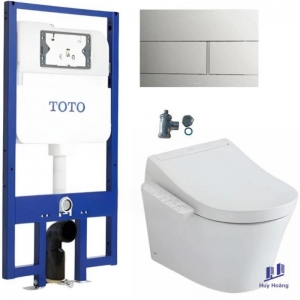 Bồn Cầu TOTO CW553C#XW/TCF33370GAA#NW1/WH172AT/TCA465/MB171M#SS Treo Tường Giấu Dây