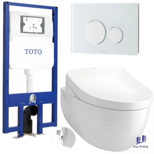 Bồn Cầu TOTO CW812RA#W TCF4911Z#NW1 WH172A MB176G#WH Nắp Điện Tử Treo Tường