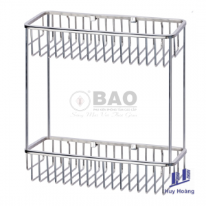 Kệ chữ nhật hai tầng Inox BẢO BN420