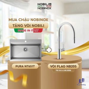 Chậu rửa chén NoBiNox NT651T