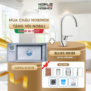 Chậu rửa chén NoBiNox NJ511B