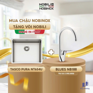 Chậu rửa chén NoBiNox NT654U