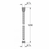 day-sen-tam-grohe-28142000-1250mm-metal-tube-supra - ảnh nhỏ 2