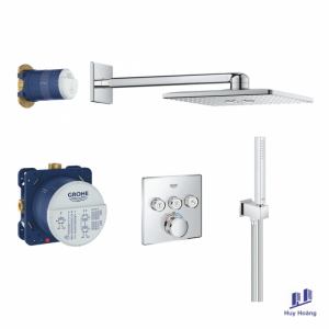 Sen Tắm Thông Minh Âm Tường Grohe SmartControl vuông 34706000
