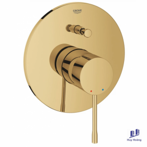 Mặt Bộ Trộn Grohe Essence New 19285GL1 Gắn Tường Nóng Lạnh Màu Vàng