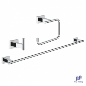 Bộ Phụ Kiện Grohe 40777001 3 Món Essentials Cube Gắn Phòng Tắm