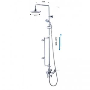 Vòi Sen Cây CAESAR S498C Nóng Lạnh