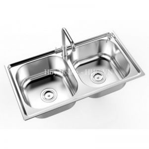 Chậu Rửa Chén Sơn Hà S76S Inox 201 2 Hộc