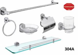 BỘ PHỤ KIỆN INOX CAO CẤP 6 MÓN 304A Tovashu