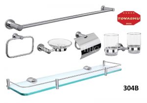 BỘ PHỤ KIỆN INOX CAO CẤP 6 MÓN 304B Tovashu