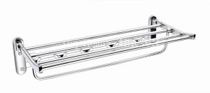 Máng Khăn Bồn Xếp + 5 Móc Tovashu