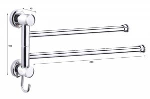 Treo Khăn 2 Chia Xoay S2T Tovashu