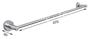 Treo Khăn Đơn Nắp Tròn 304-D5 Tovashu