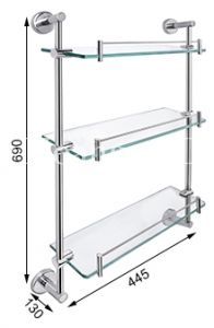 Kệ Kiếng 3 Tầng 304-T3 Tovashu