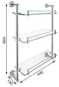 Kệ Kiếng 3 Tầng 304-K3 Tovashu