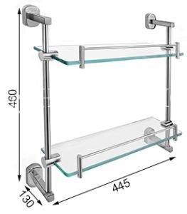 Kệ Kiếng 2 Tầng 304-K2 Tovashu