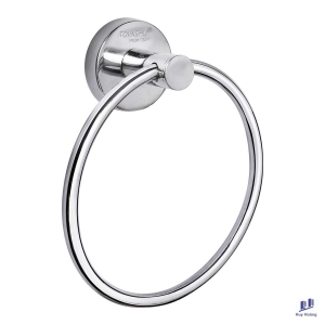 Vòng treo khăn nắp tròn inox 304 Tovashu D1