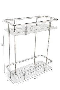 Kệ Inox Tấm Dài Đôi TD2 Tovashu