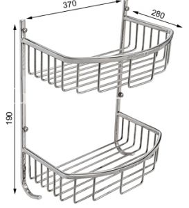 Kệ Lưới Lưới Bầu 2 Tầng Tovashu
