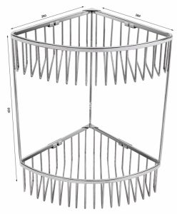 Kệ Lưới Góc 2 Tầng Tovashu
