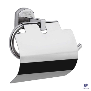 Lô giấy vệ sinh nắp ovan inox 304 Tovashu C3