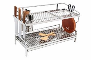 Kệ Sóng Chén 7 Tấc (Kết Hợp 4 Trong 1)-Có Khay Tovashu