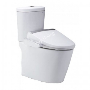 Bàn Cầu Nắp Điện Tử Caesar CD1348/TAF200H 2 Khối