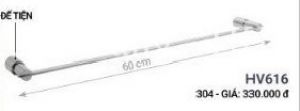 Máng khăn đơn HV616 Inox Hùng Vương