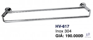 Máng khăn đôi HV617 Inox Hùng Vương