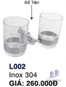 Kệ ly đôi L002 Inox Hùng Vương