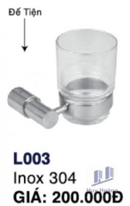 Kệ ly đơn L003 Inox Hùng Vương