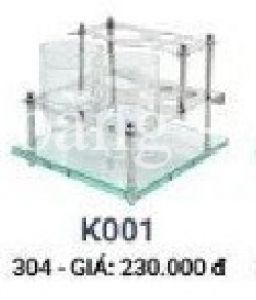 Kệ Bàn chải đánh răng K001 Inox Hùng Vương
